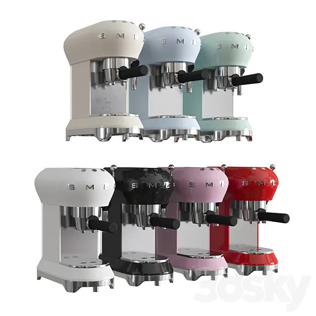 Smeg Coffee Machine_01 3ds Max