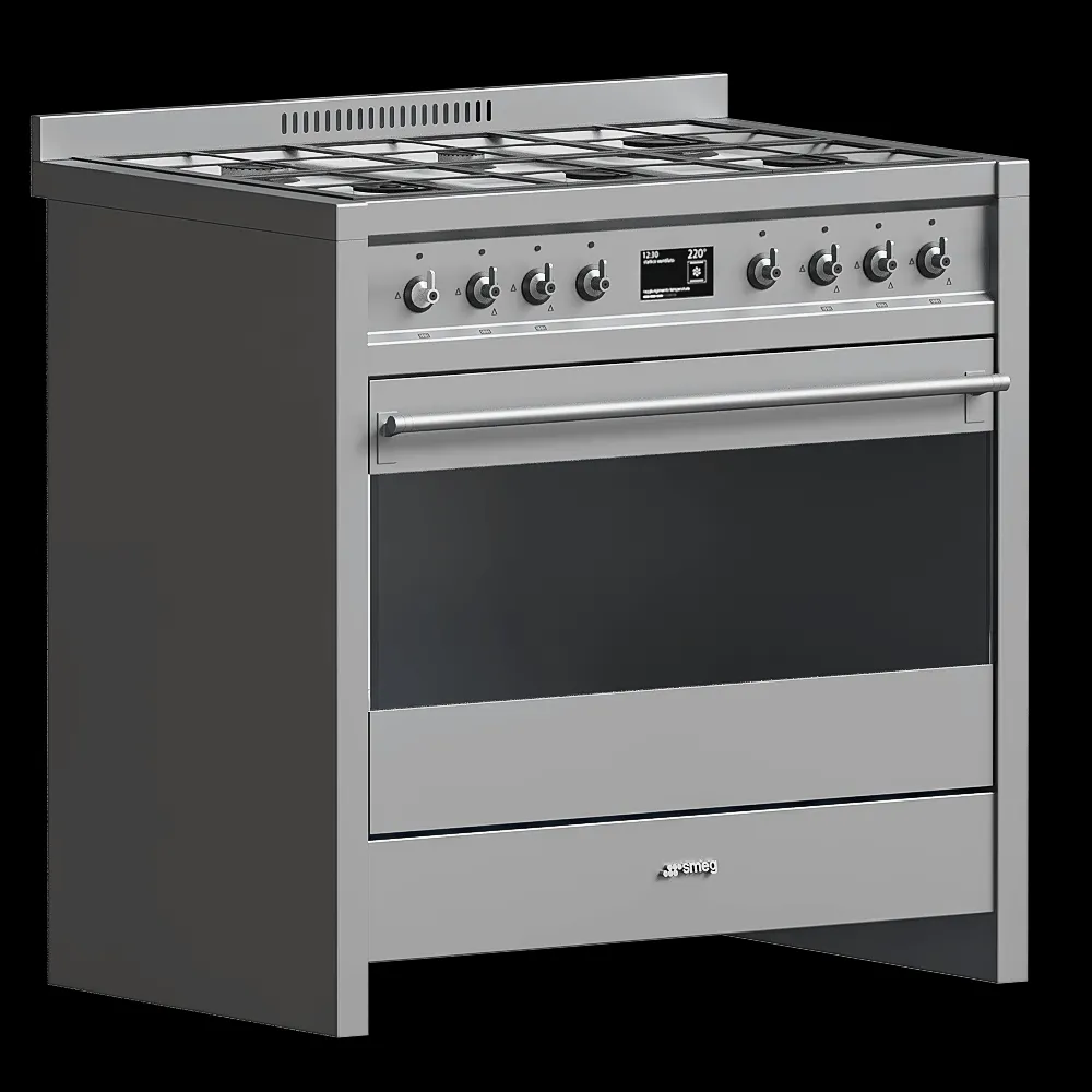 Smeg – Cooker with gas Hob 3ds Max