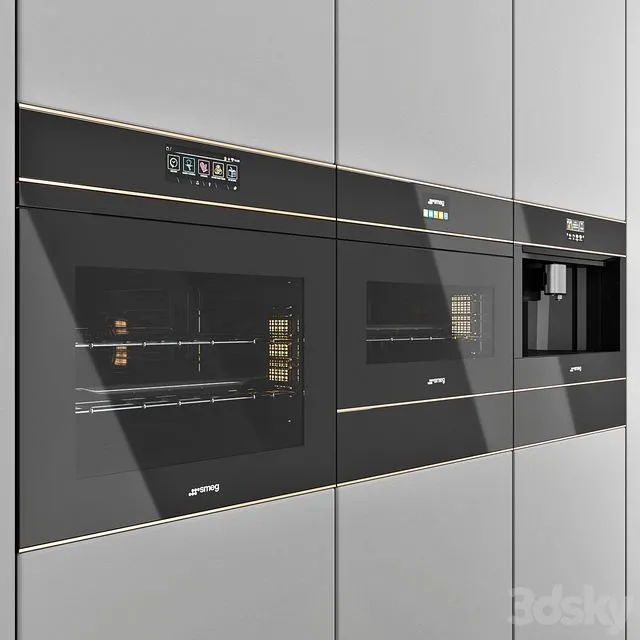 SMEG-Dolce Stil Novo Kitchen Appliance 3dsMax Model