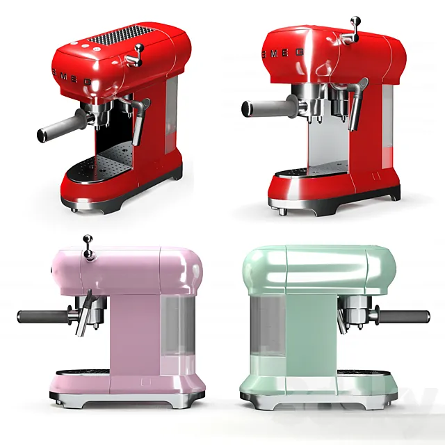 Smeg Espresso Coffee Machine 3DS Max Model