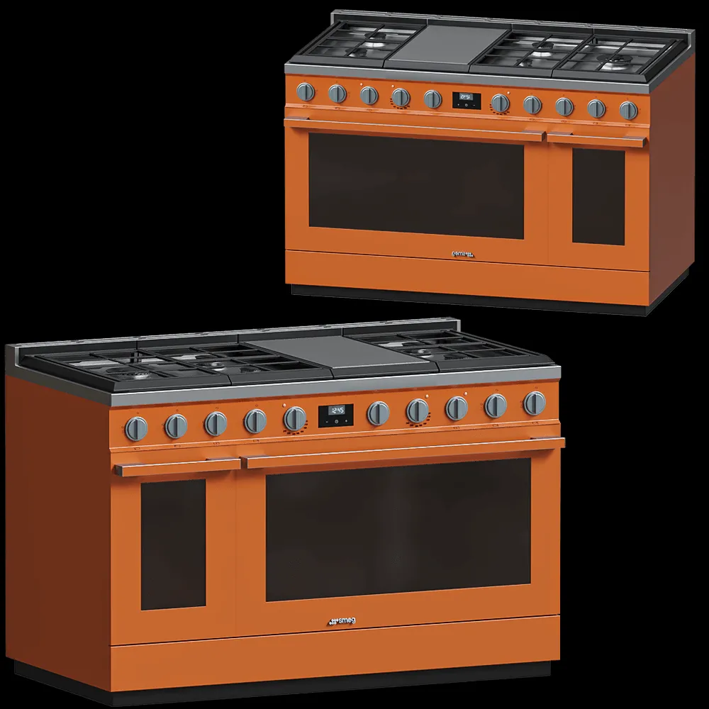 Smeg – Gas Range Portofino CPF48UGMOR 3ds Max