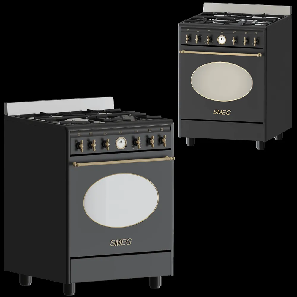 Smeg – Gas stove CO68GMA8 3ds Max