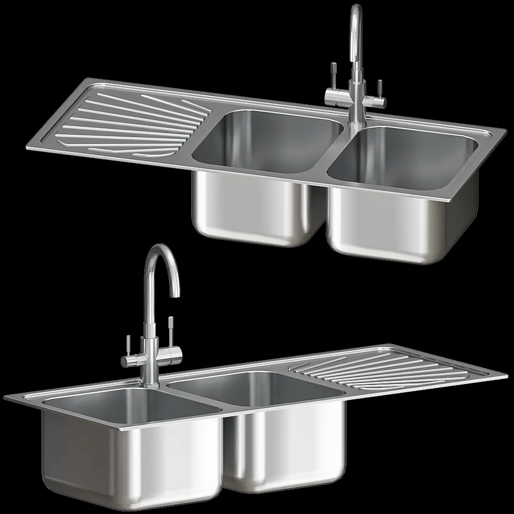 Smeg – Kitchen sink APM116D 3ds Max