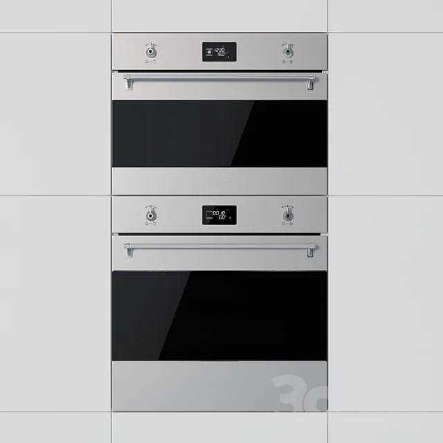 Smeg – oven SFP6390XE and compact oven SF4390MCX 3DSMax File