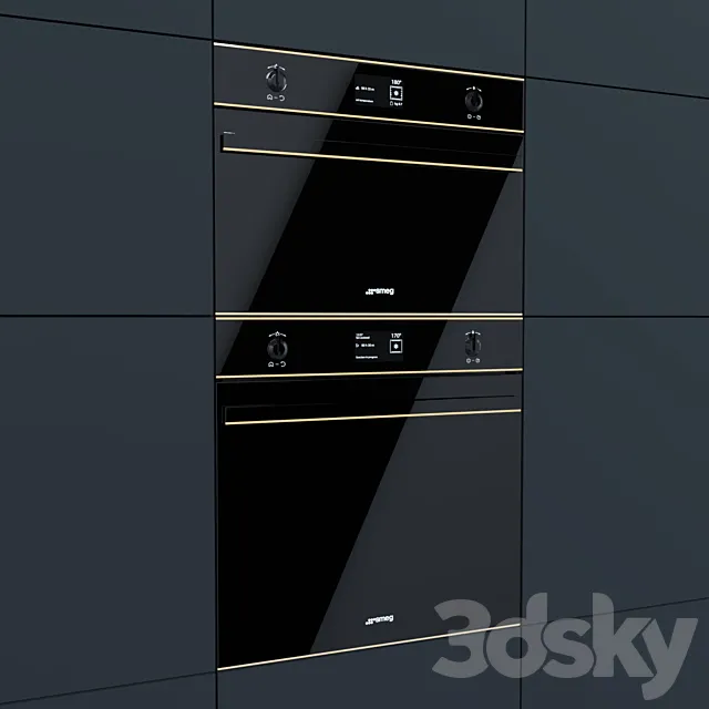 Smeg – oven SFP6603NRE and compact oven SF4603MCNR 3DSMax File