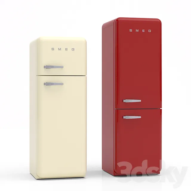 smeg refrigerator 3ds Max