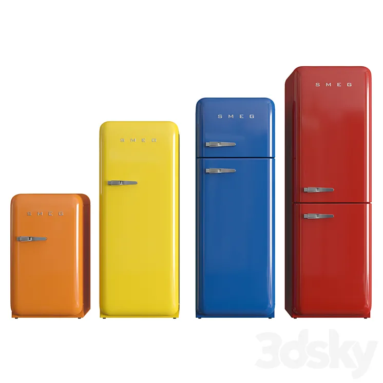 Smeg Refrigerators_01 3DS Max Model