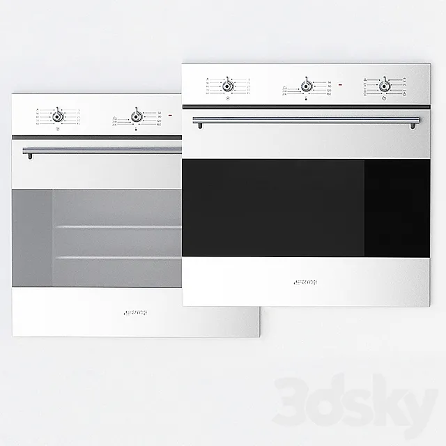 Smeg SA304X-8 SF6381X 3DS Max Model