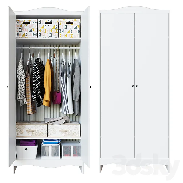 SMOGERA Wardrobe white 80x50x187 cm 3ds Max