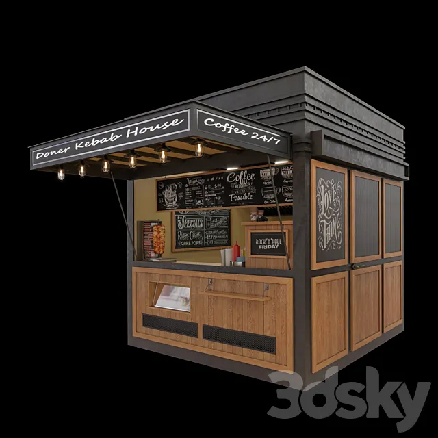 Snack Place Döner 3DS Max Model