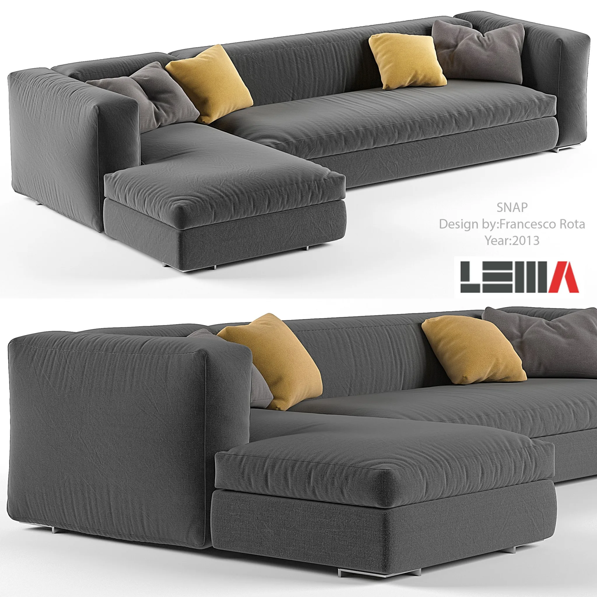 Snap sofa by Lema 3dsMax Model