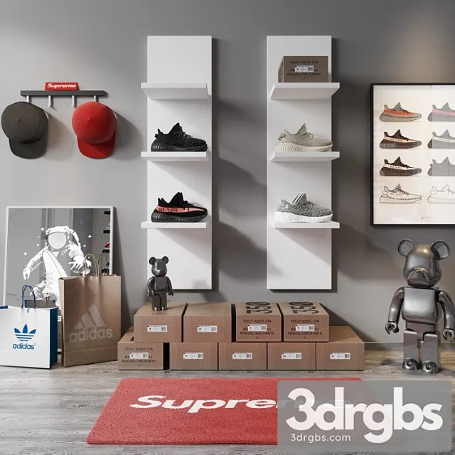 Sneaker Adidas Set 3dsmax Download