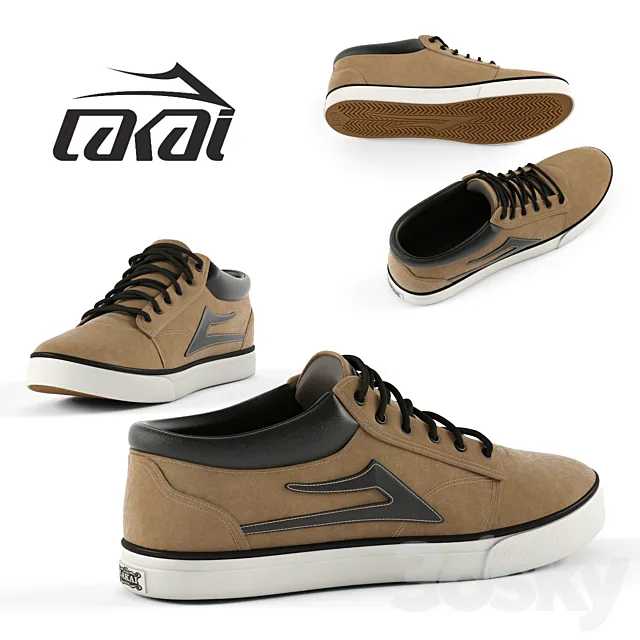 sneakers Lakai 3ds Max