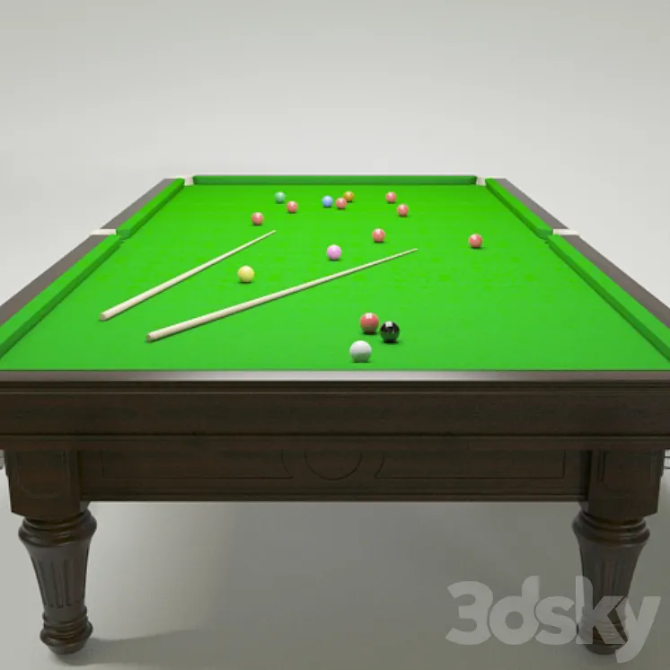 Snooker Table 3DS Max