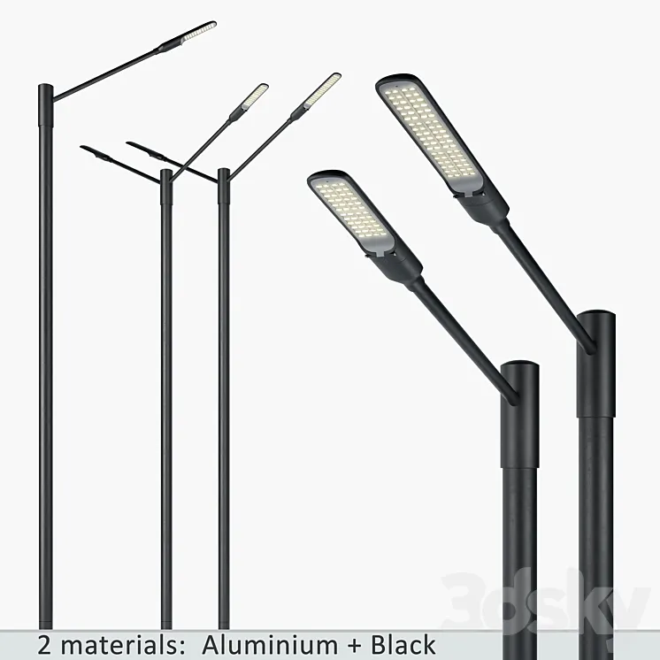 SNOP Streetlamps System Set-5 3DS Max