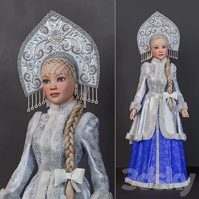 Snow Maiden 3ds Max