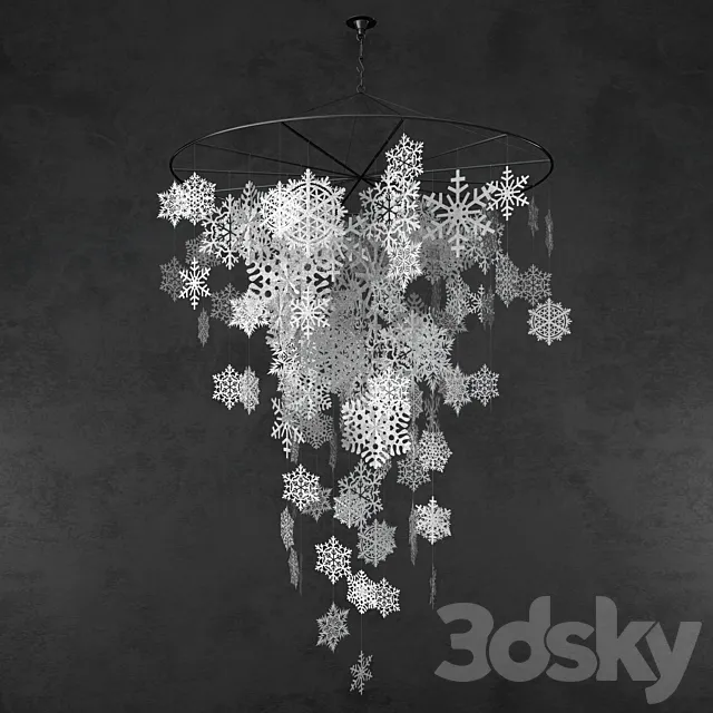 Snowflakes 3DS Max Model