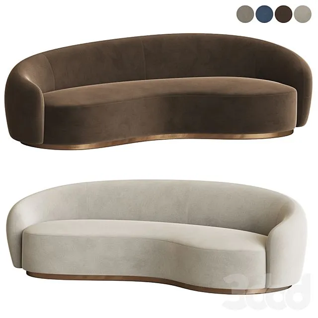 Snowglobs Austin Curved Sofa 3dsMax Model