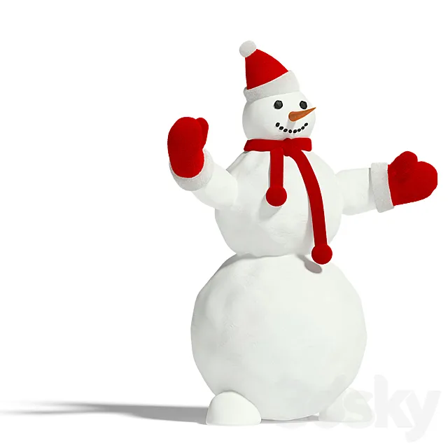 Snowman 3DS Max Model