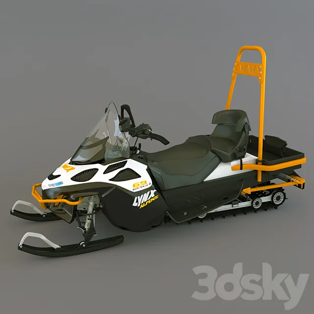 Snowmobile Ranger Alpine 3DS Max Model