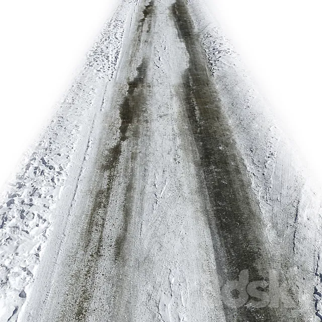 Snowy road 3DS Max Model