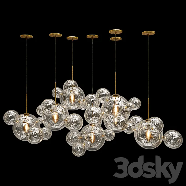 Soap Bubble Pendant Light Collection 002 3ds Max