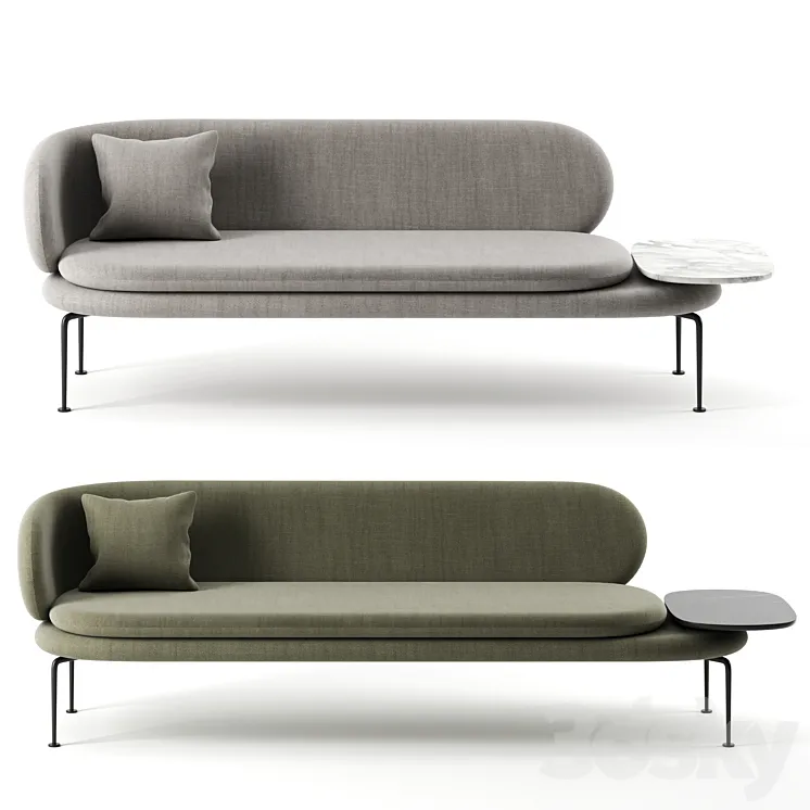 Soave sofa by La Cividina 3DS Max Model