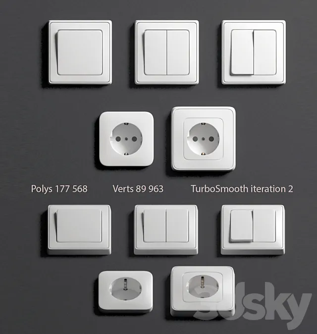 Socket switch 3ds Max