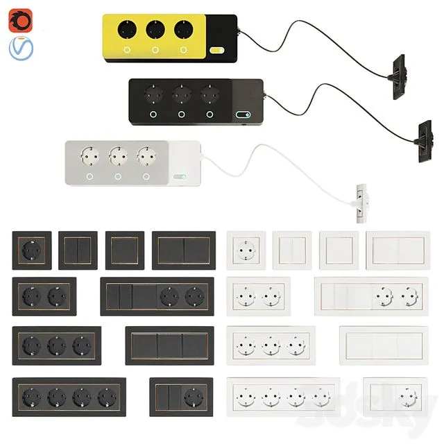 Sockets 3dsMax Model