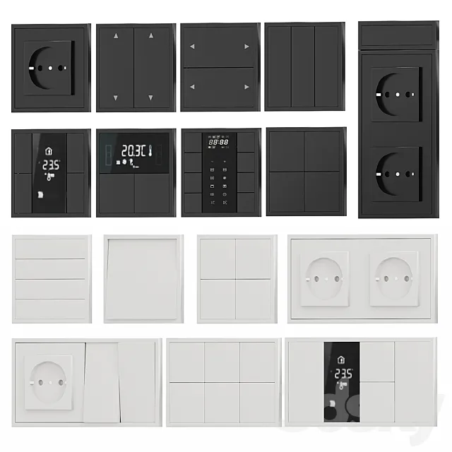 Sockets and Switches 3dsMax Model