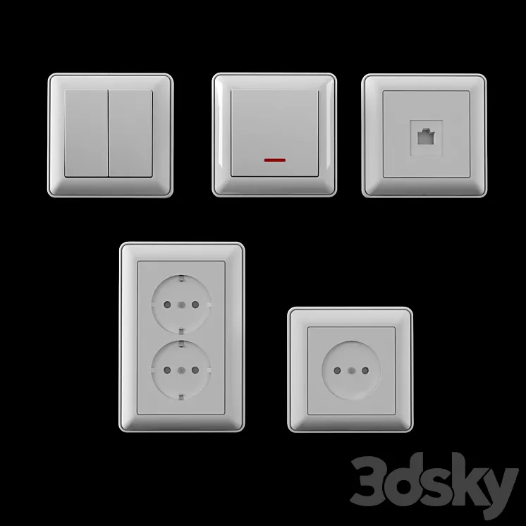 sockets switches 3DS Max