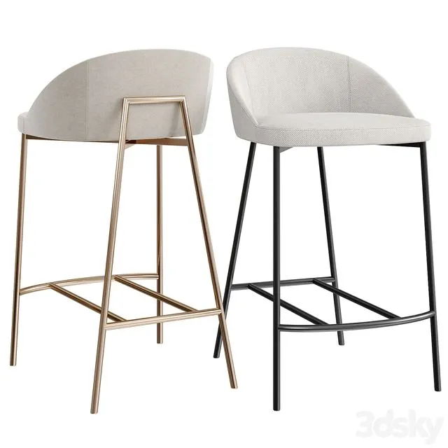 Soco Counter Stool Charcoal 3dsMax Model