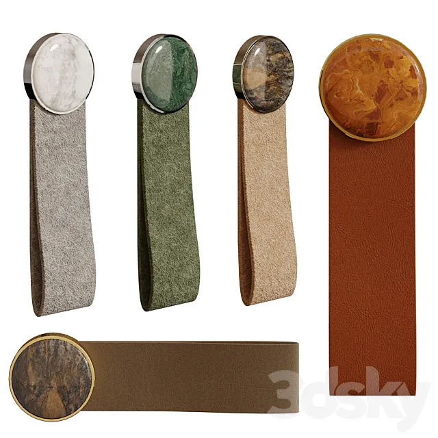 Soda HOMEDECOR Leather Loop with stone 3ds Max