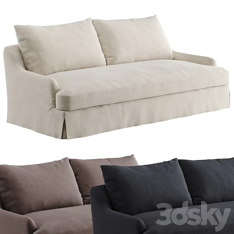 Sofa 01 By Vincent Van Duysen Zara Home Two-Seater 3DS Max Model