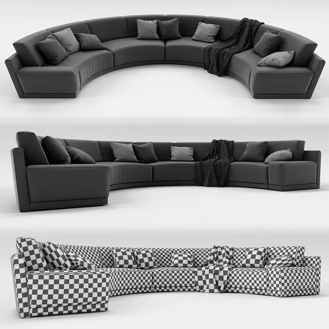 Sofa 02 3dsMax Model
