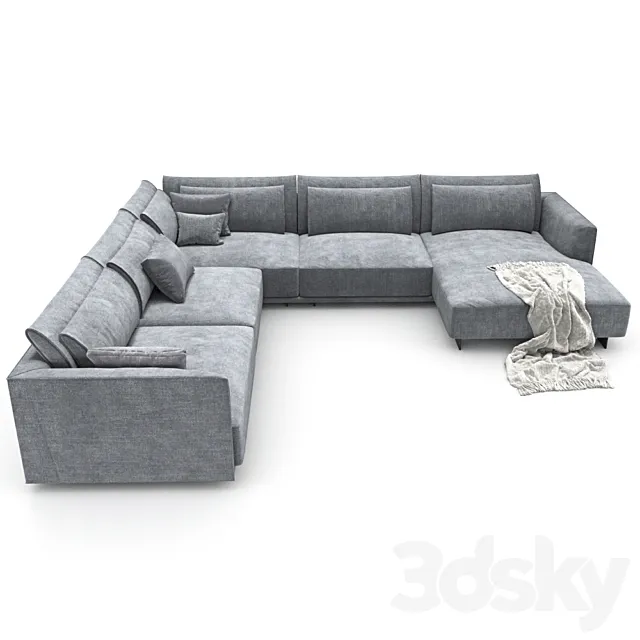 Sofa 172 – Natuzzi_LongBeach 2911 3ds Max