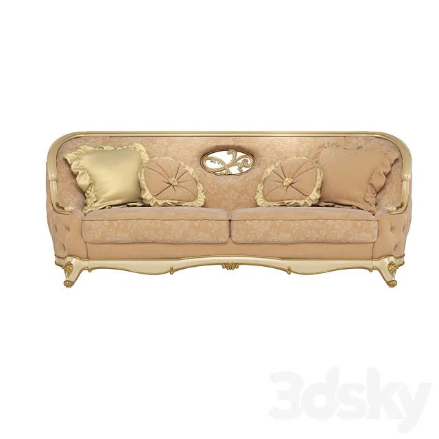 Sofa 3 post Frandiss Coll. C 2017 3DS Max Model