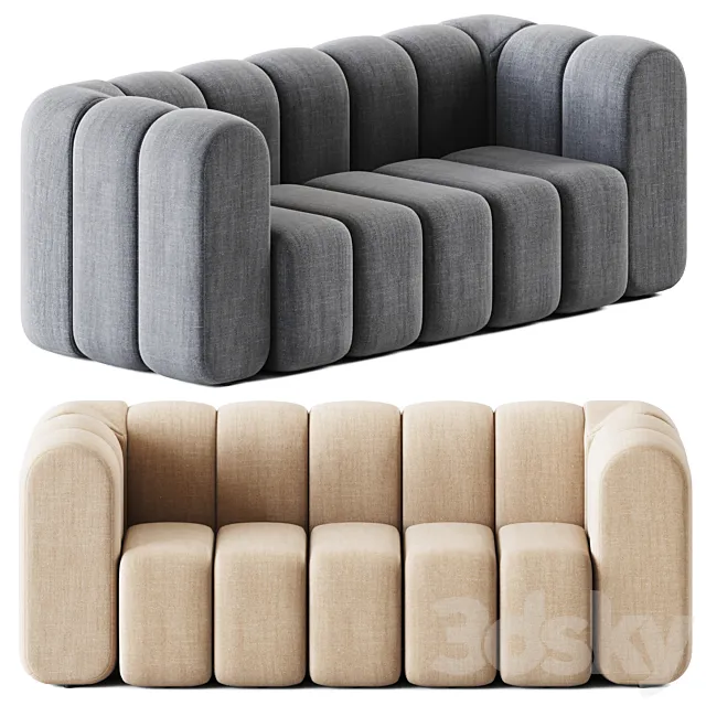 Sofa 3 seater Bob by Bla Station _ Office sofa 3ds Max