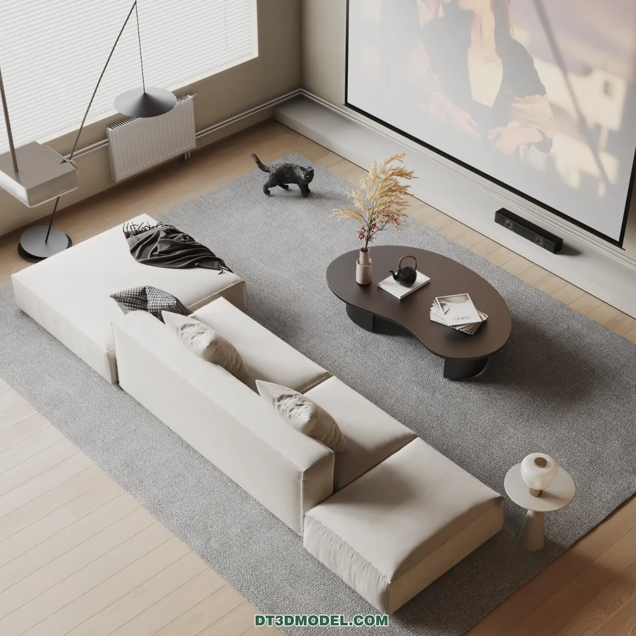 Sofa 3D Blocks – 3D Model of Modern Sofa – 001 – VRAY