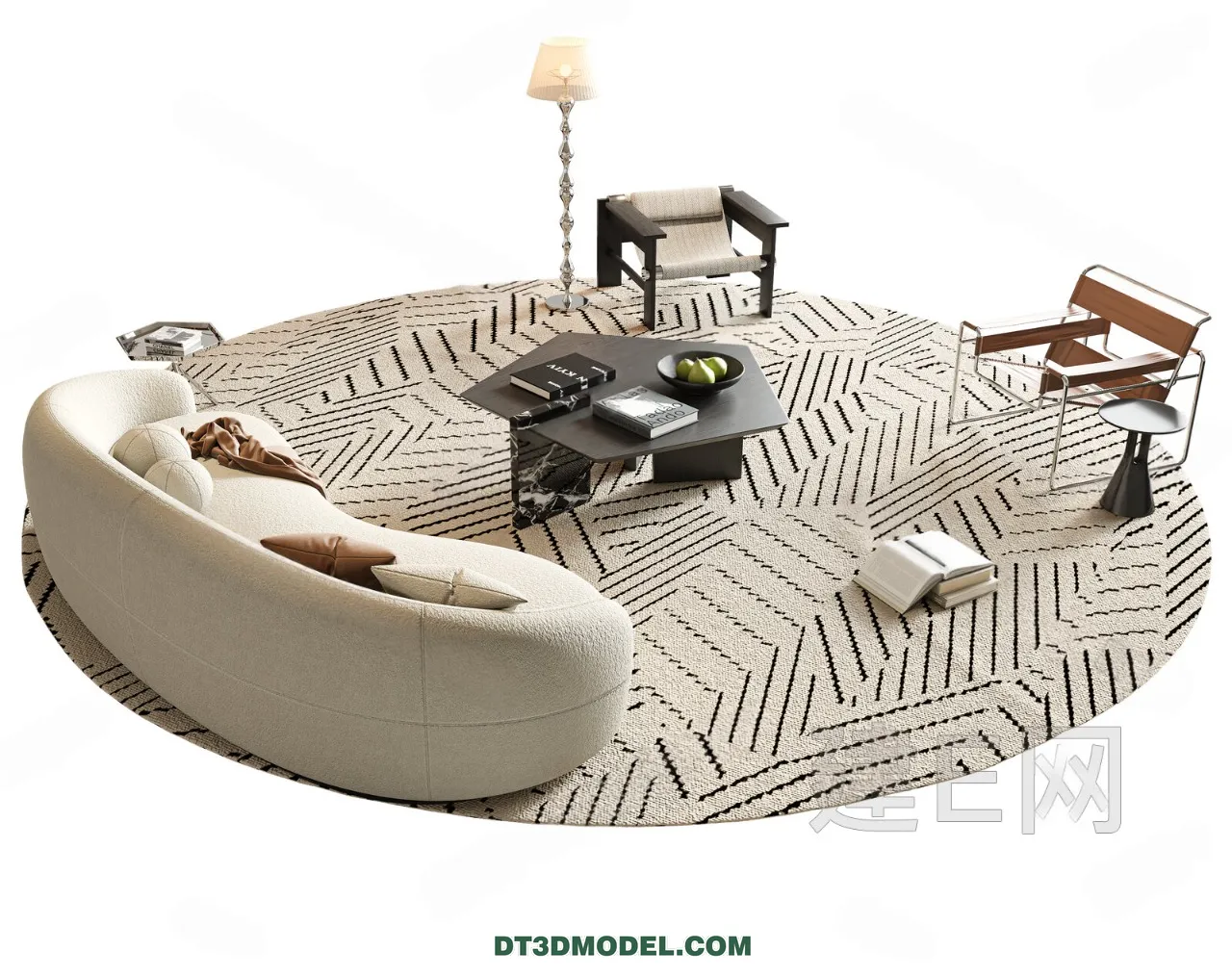 Sofa 3D Blocks – 3D Model of Modern Sofa – 031 – VRAY