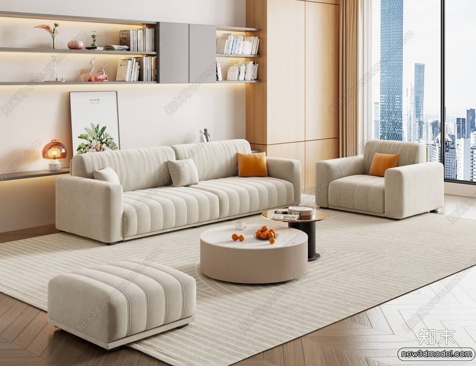 Sofa 3D Models – 3D Furniture for Living Room – 3D Interior – 014