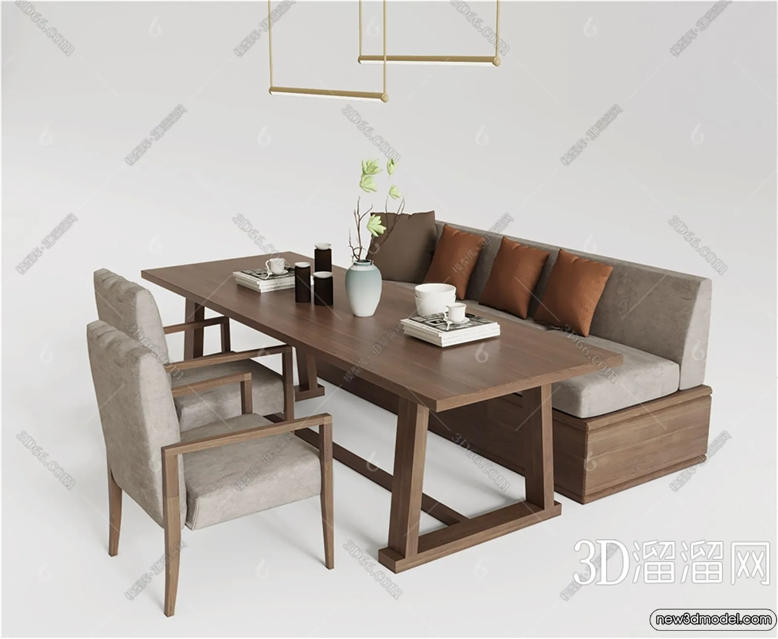 Sofa 3D Models – 3D Furniture for Living Room – 3D Interior – 030