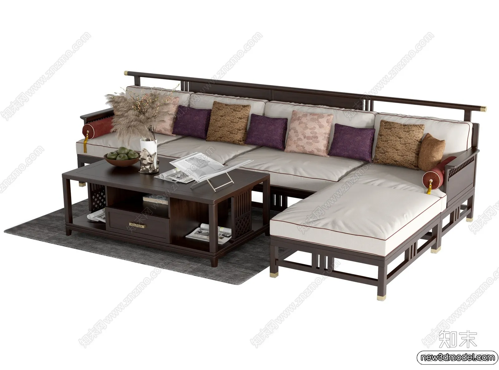 Sofa 3D Models – 3D Furniture for Living Room – 3D Interior – 041