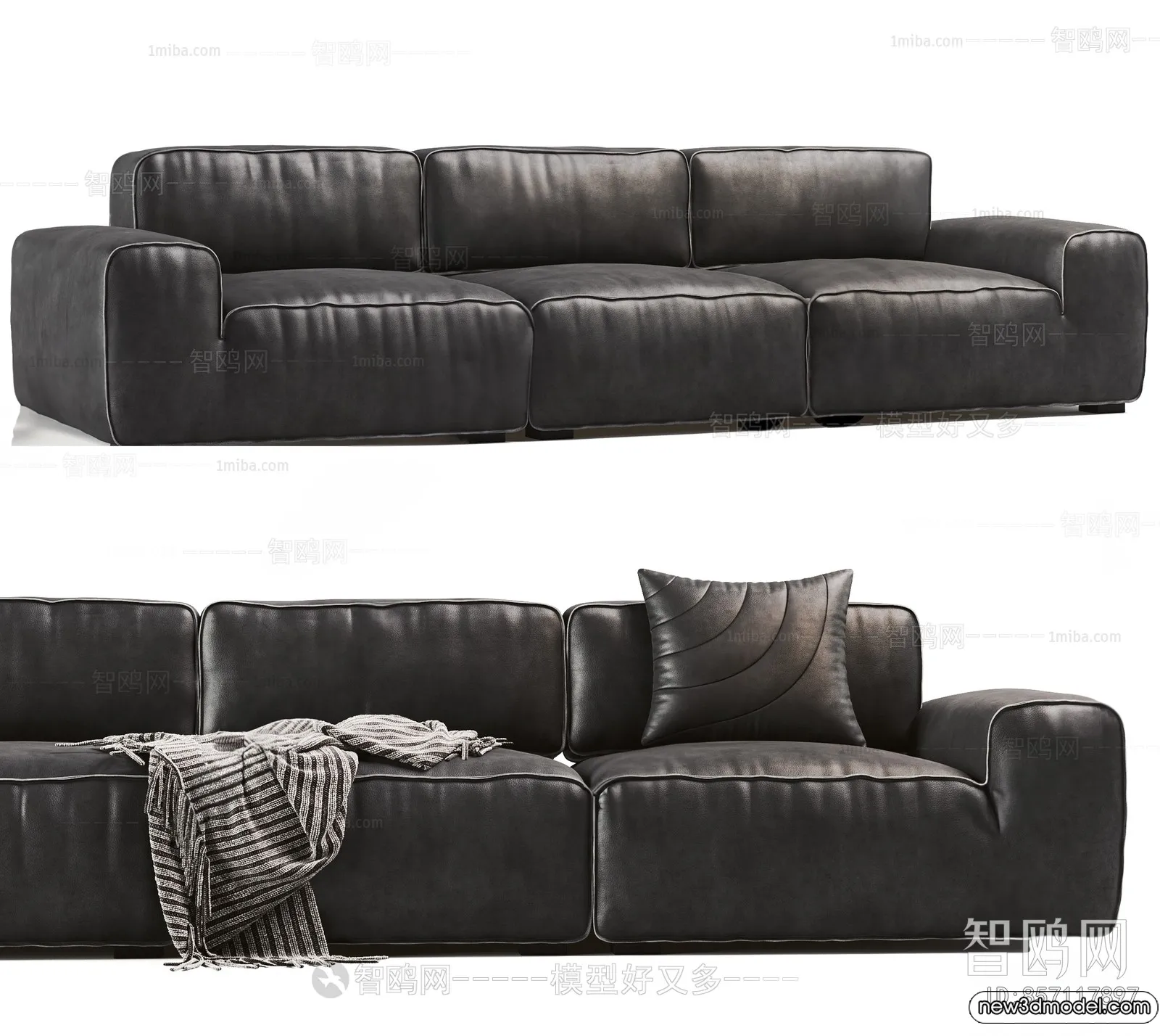 Sofa 3D Models – 3D Furniture for Living Room – 3D Interior – 088