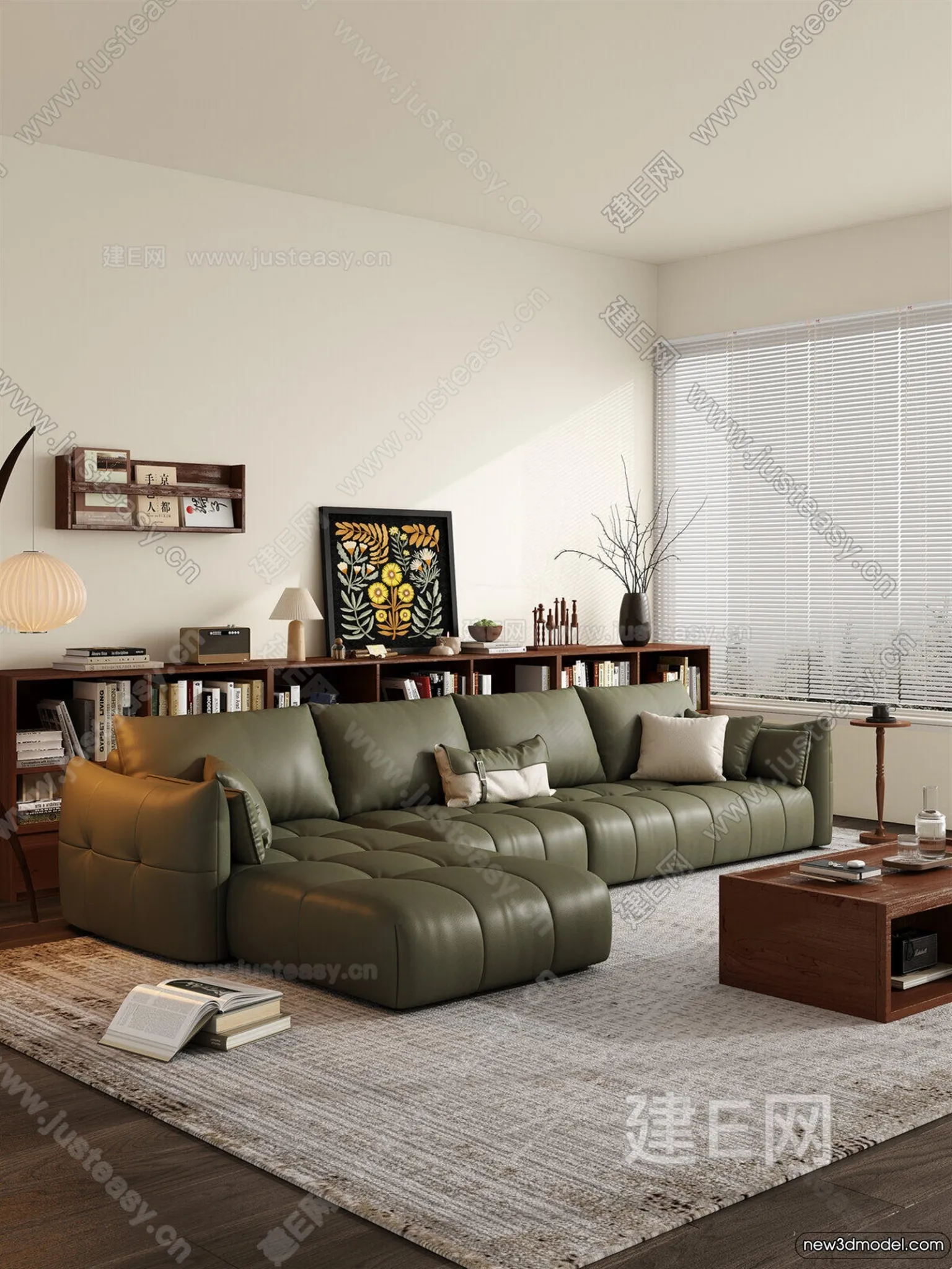 Sofa 3D Models – 3D Furniture for Living Room – 3D Interior – 091