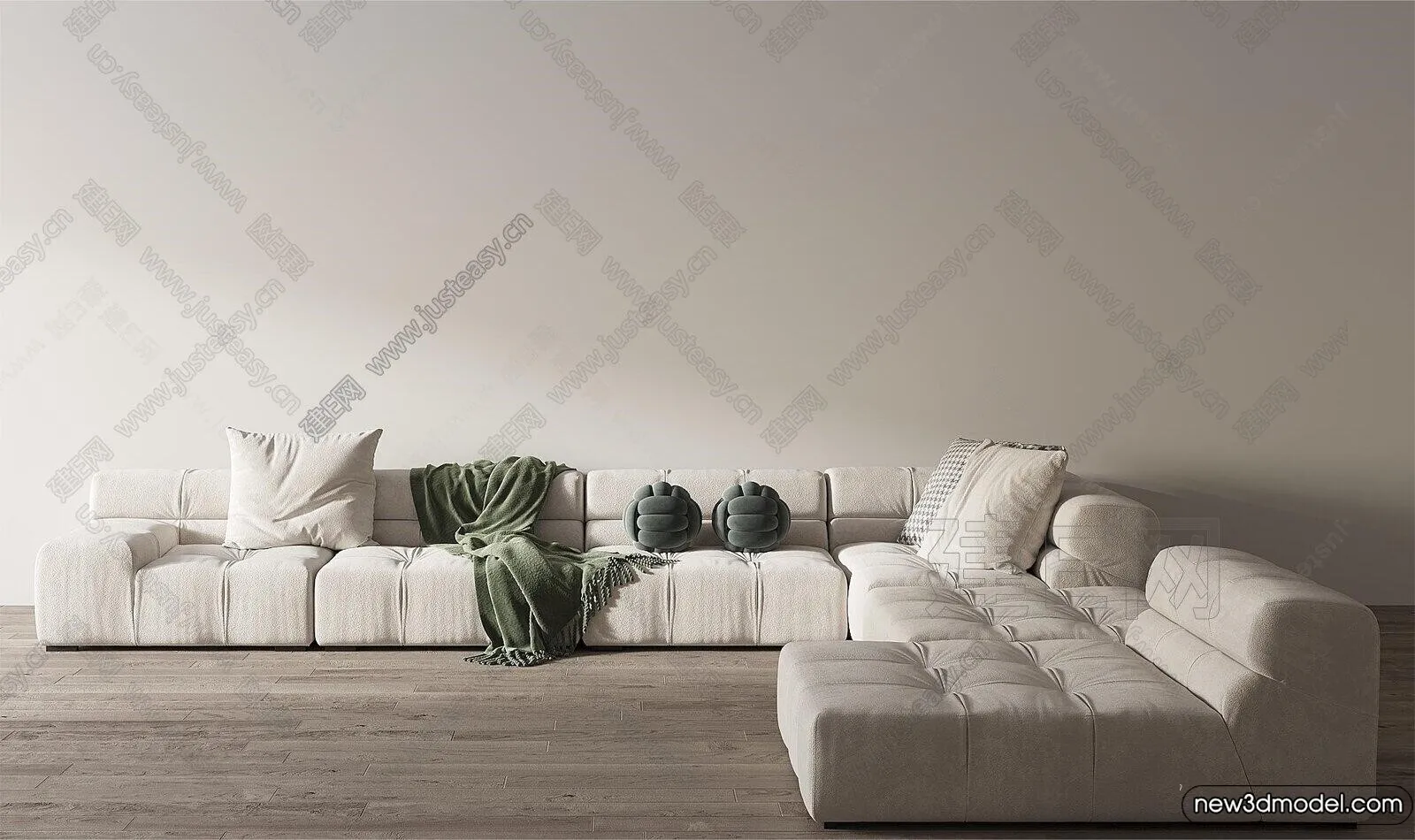 Sofa 3D Models – 3D Furniture for Living Room – 3D Interior – 093