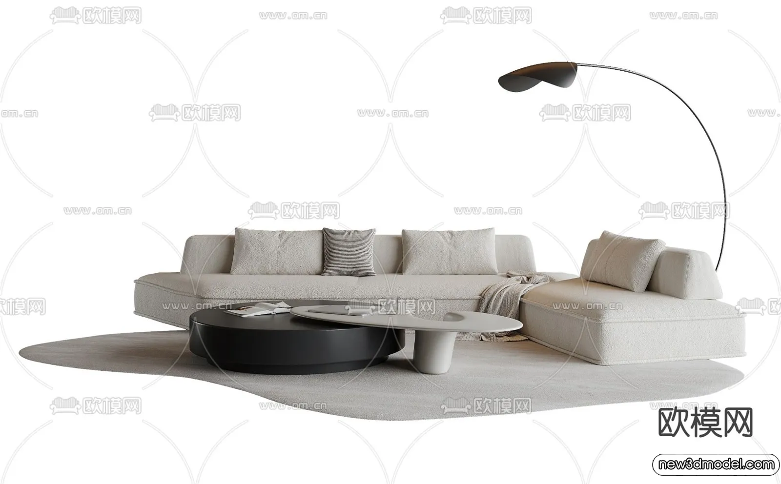 Sofa 3D Models – 3D Furniture for Living Room – 3D Interior – 099