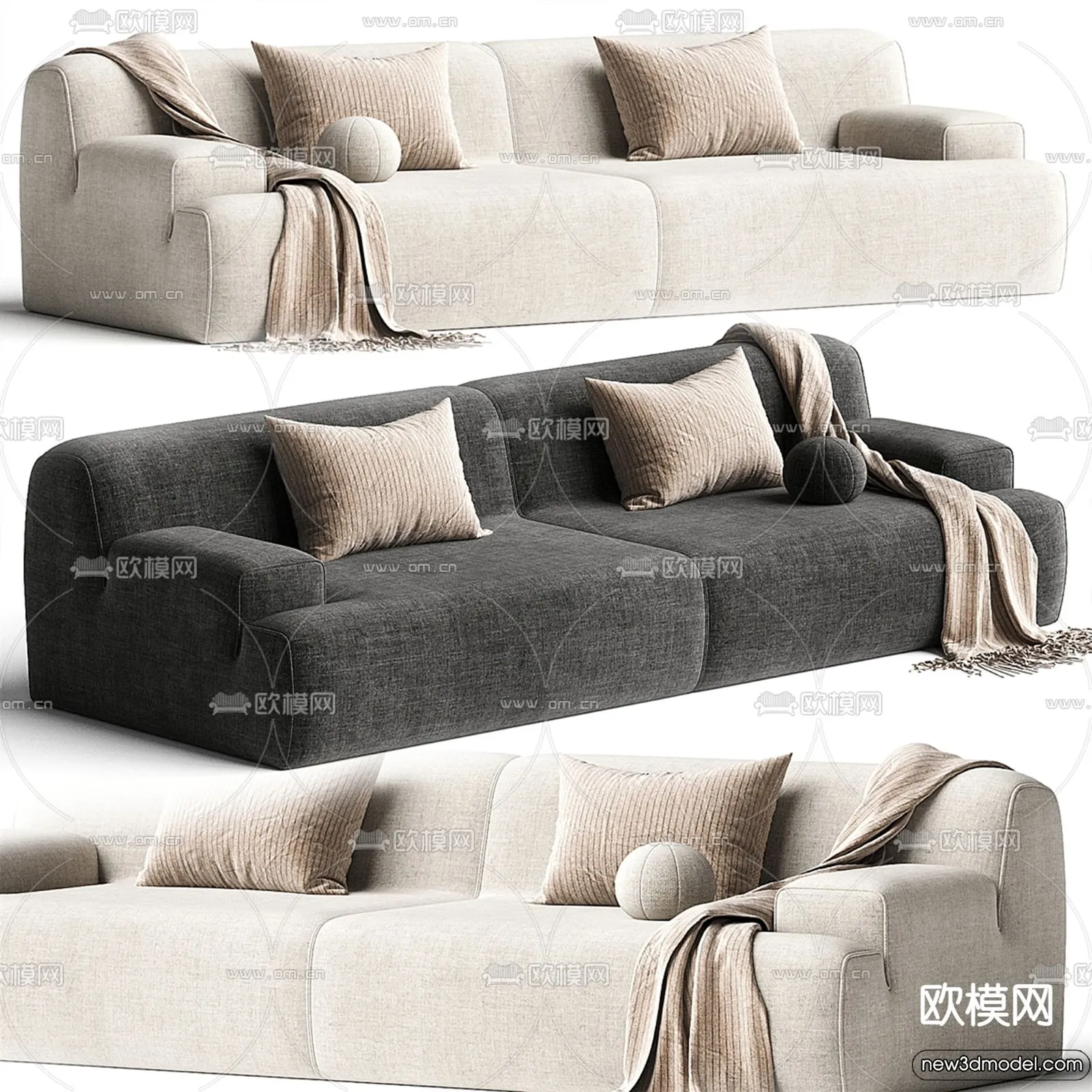 Sofa 3D Models – 3D Furniture for Living Room – 3D Interior – 108