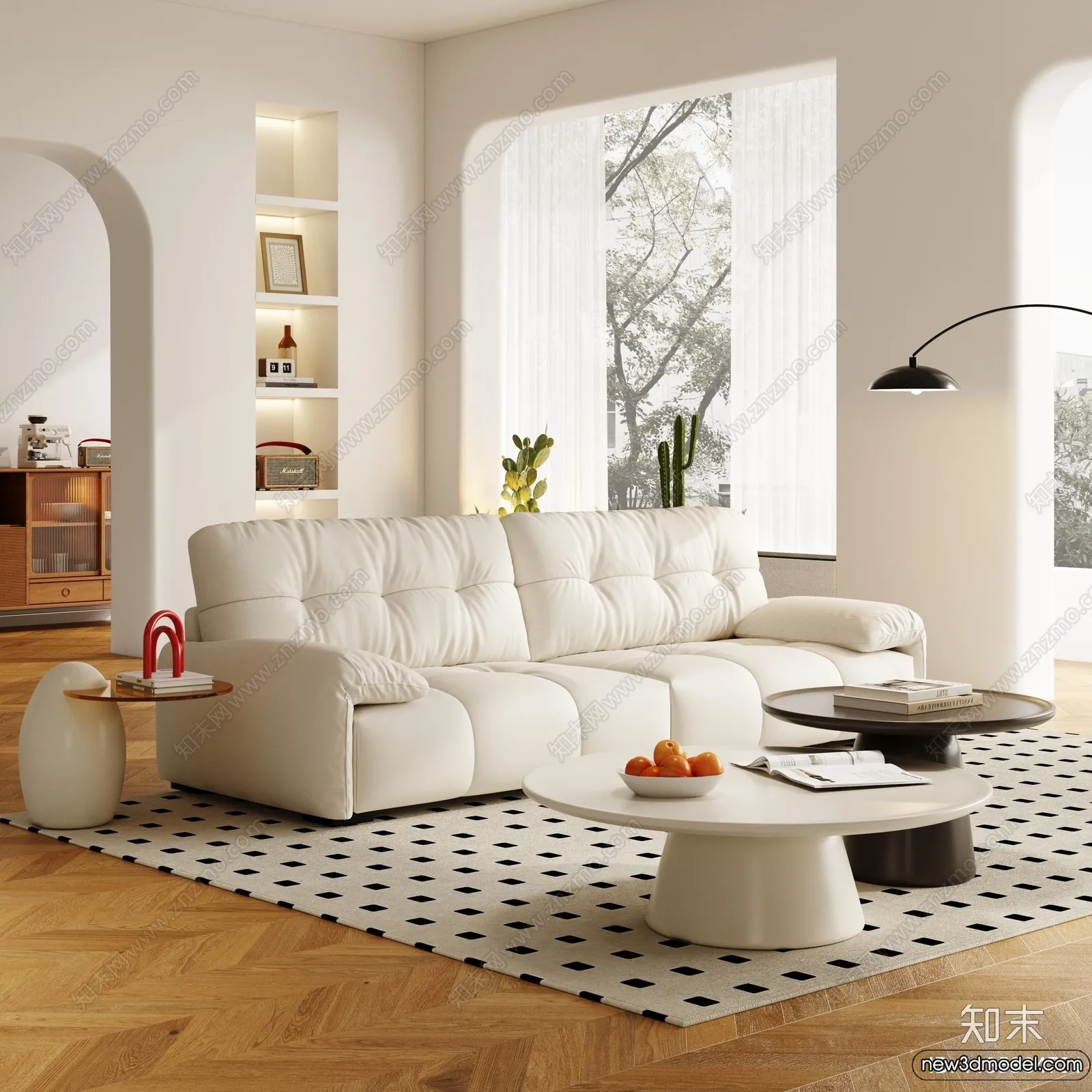 Sofa 3D Models – 3D Furniture for Living Room – 3D Interior – 109