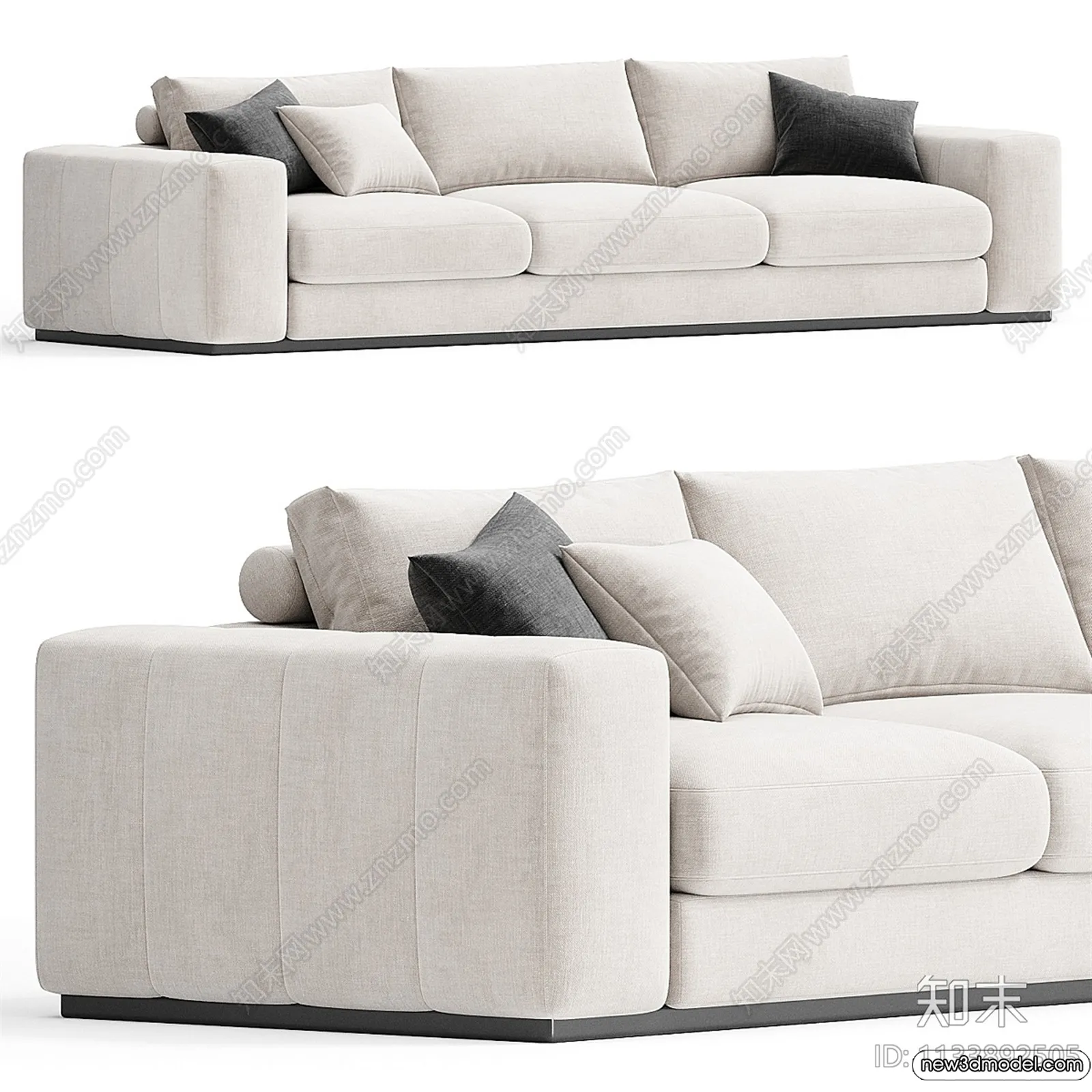 Sofa 3D Models – 3D Furniture for Living Room – 3D Interior – 117